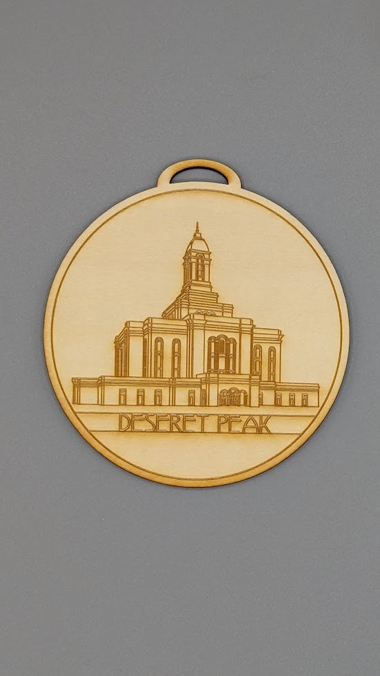 Circle Utah Temple Ornaments