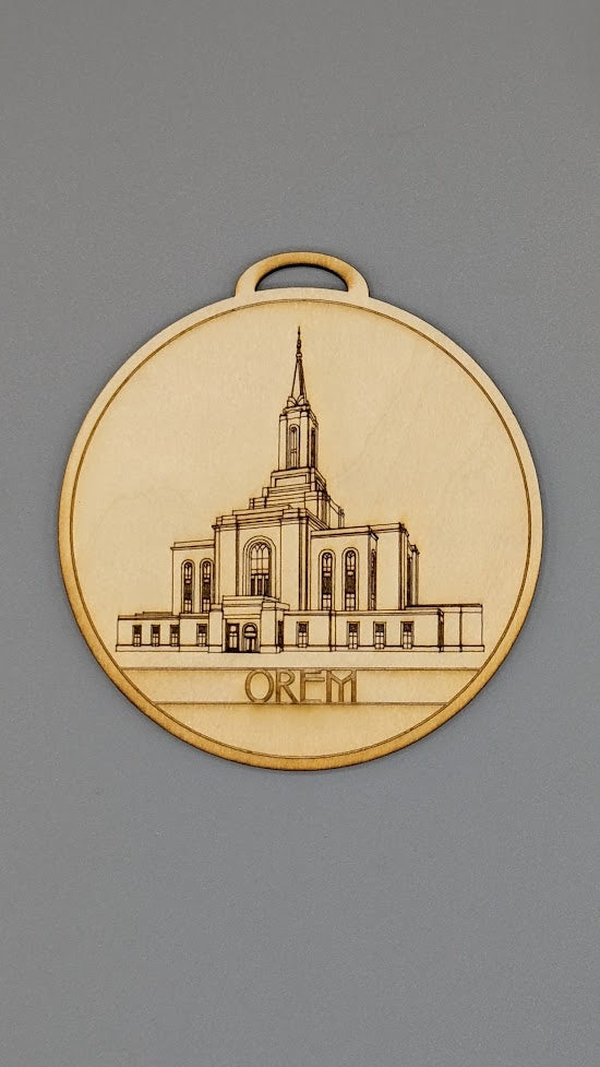 Circle Utah Temple Ornaments