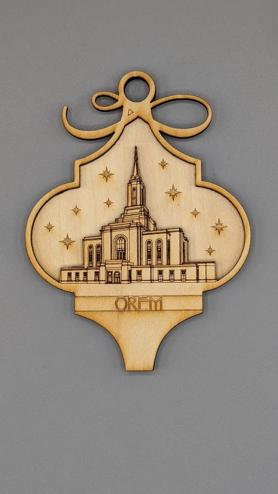 Arabesque Utah Temple Ornaments 2 layer