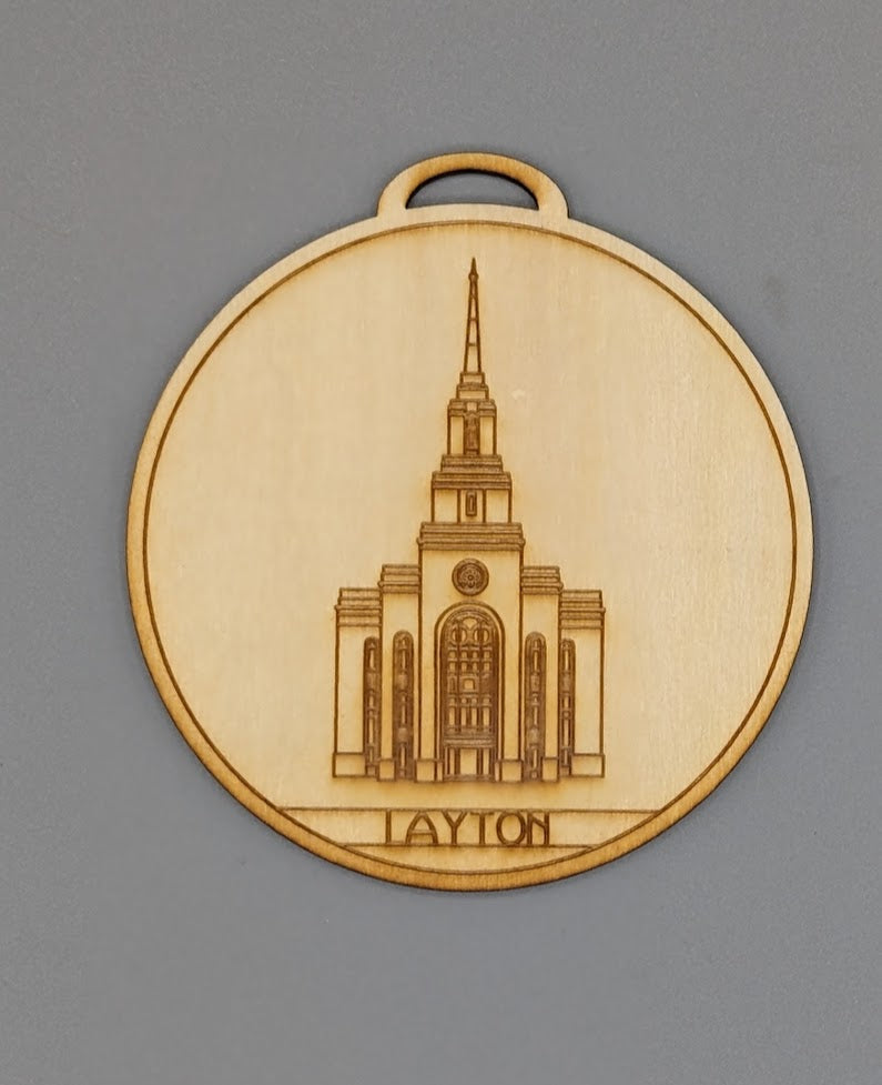 Circle Utah Temple Ornaments