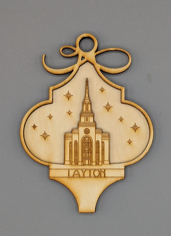 Arabesque Utah Temple Ornaments 2 layer