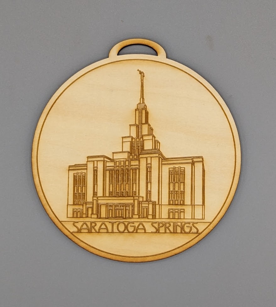 Circle Utah Temple Ornaments