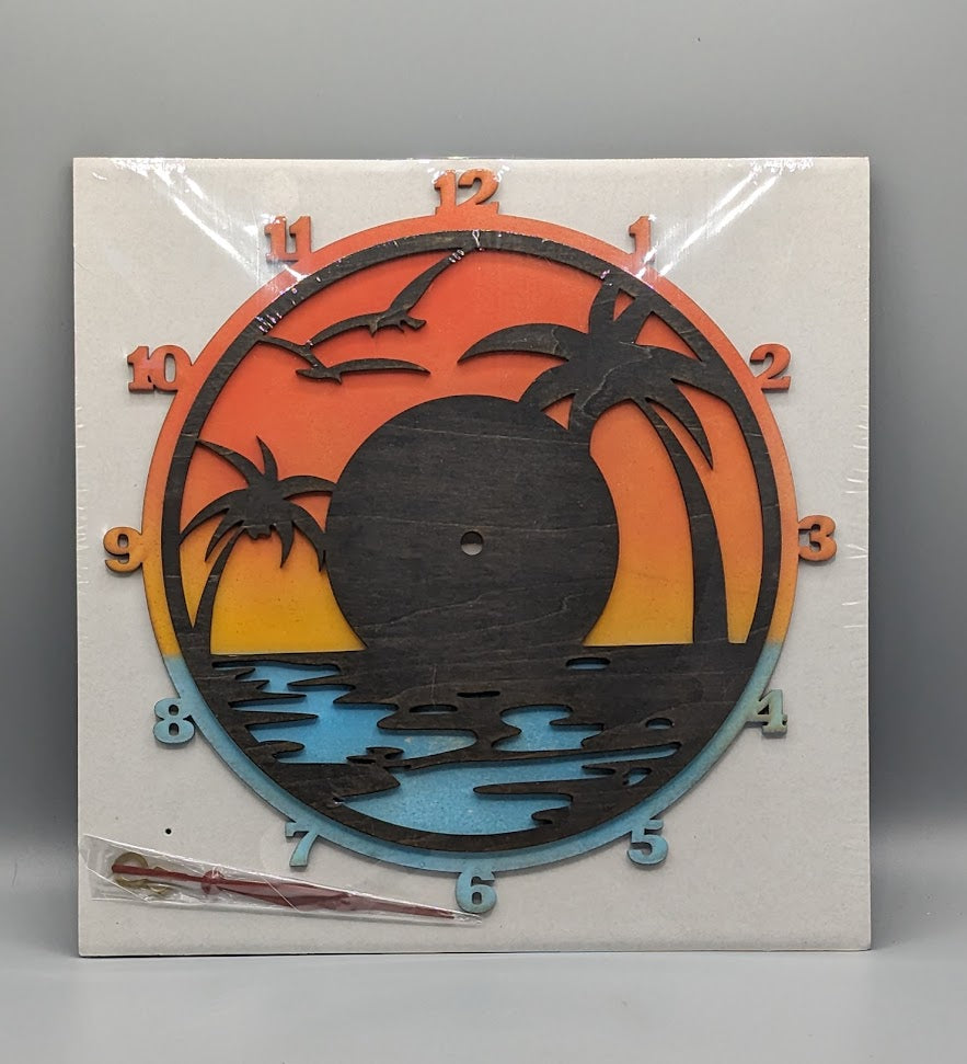 Sailboats on Water Clock