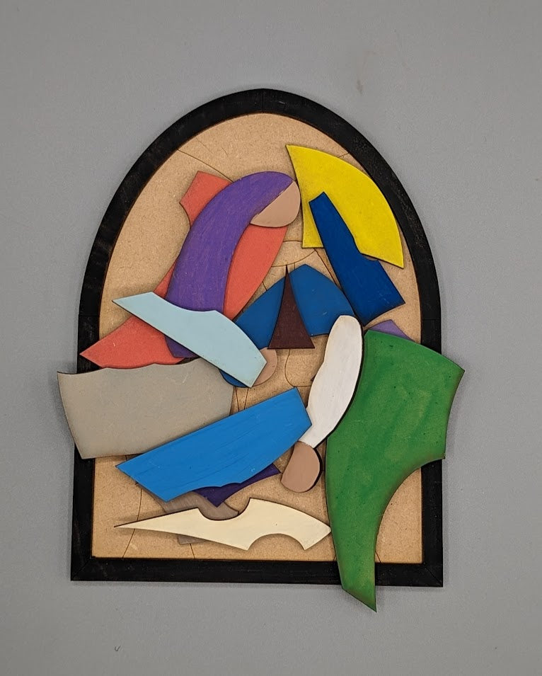 Stained Glass Look Nativity
