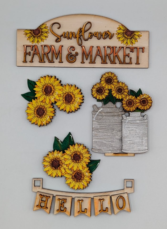 Sunflower add on for Truck/Crate