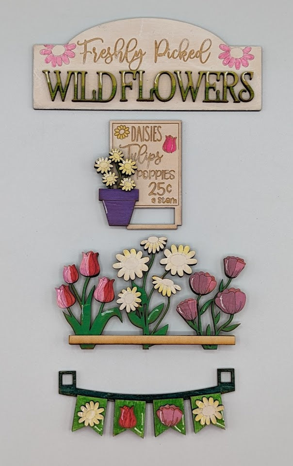 12-Wildflowers add on for Truck/Crate