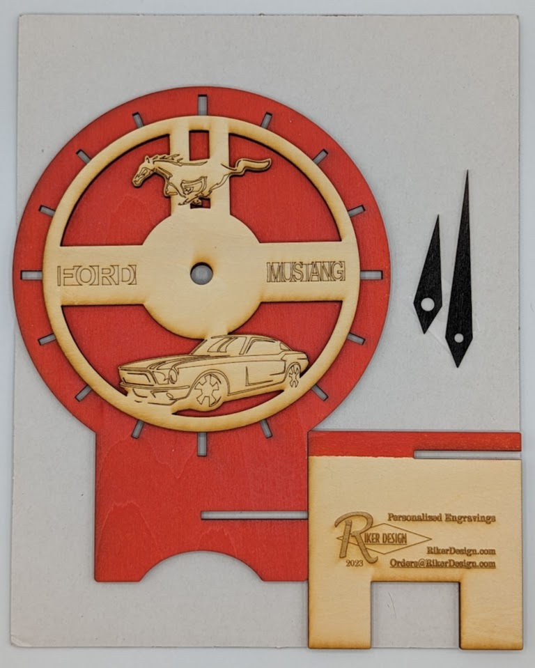 Mustang Clock