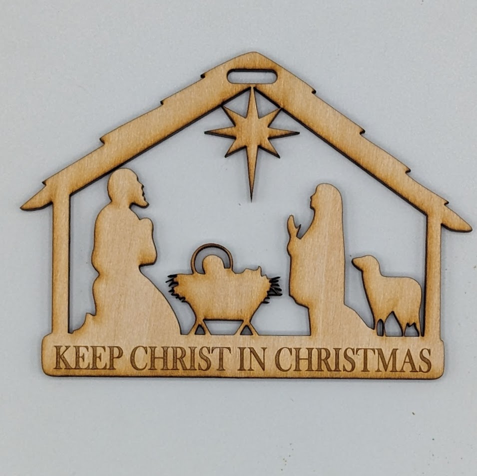 Stable cut out Ornament