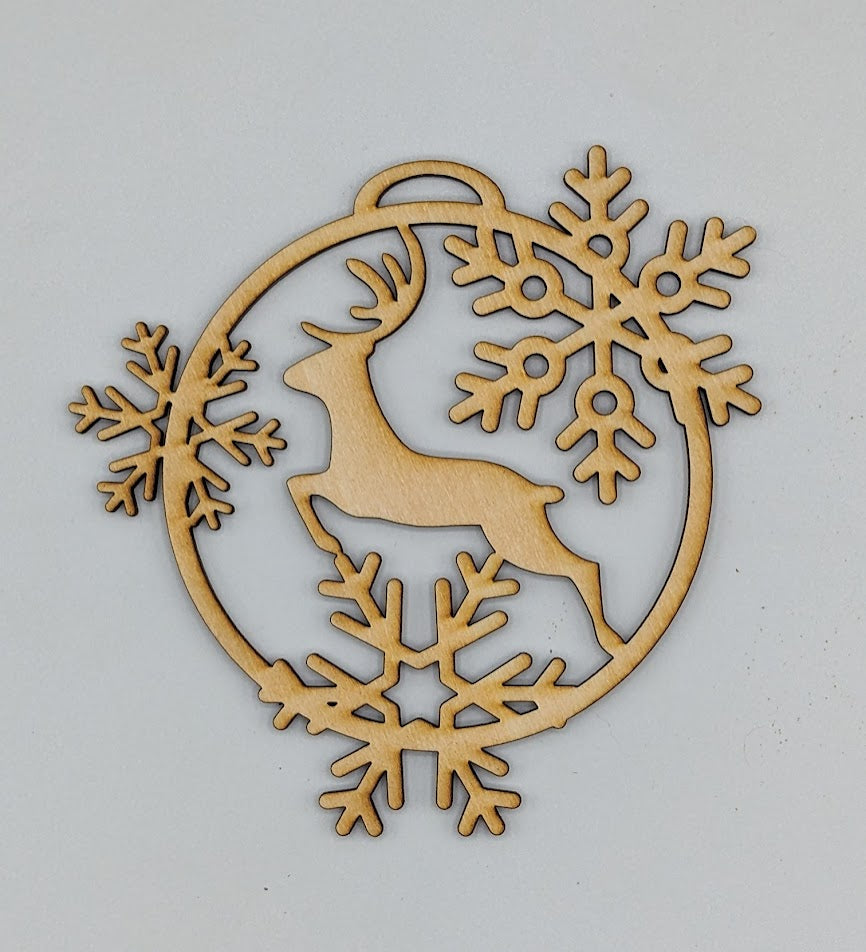 Reindeer with Snowflakes
