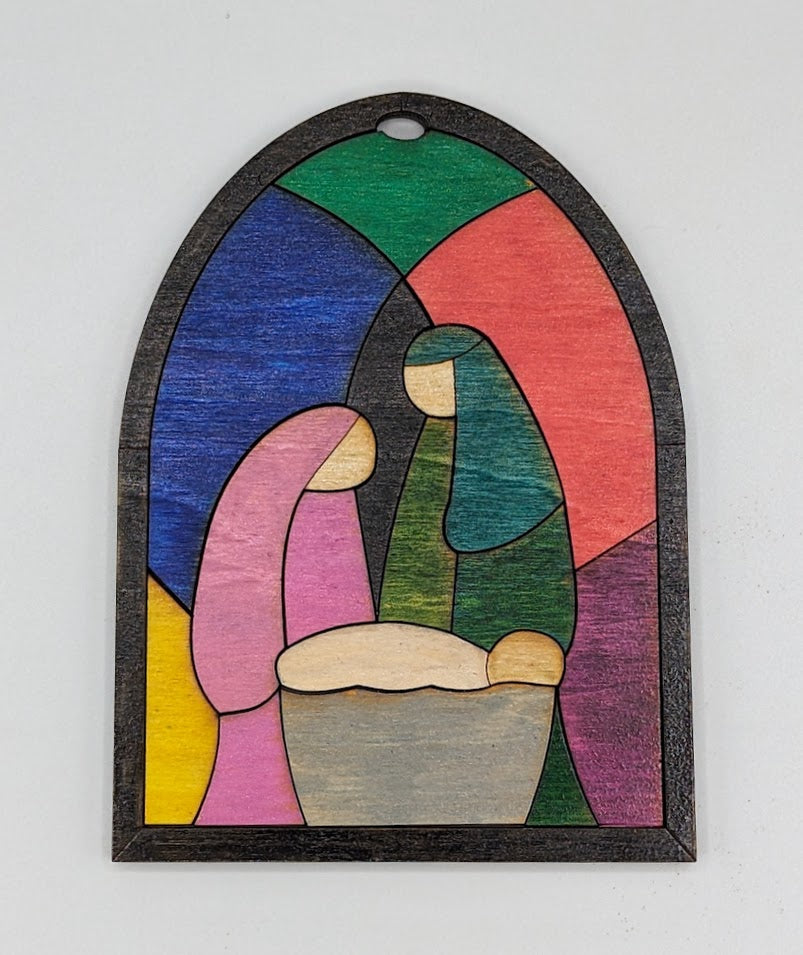 Stained Glass Look Nativity