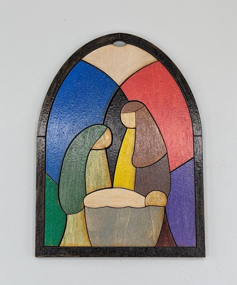 Stained Glass Look Nativity