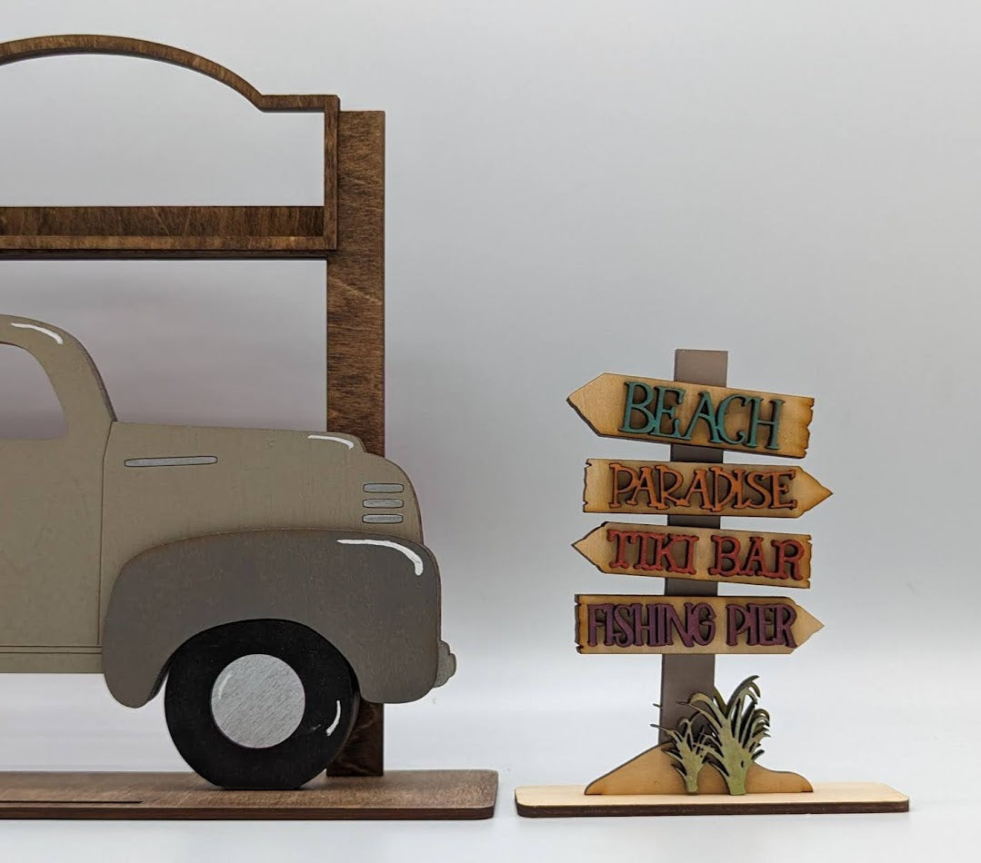 Beach Sign Stand Alone for Truck