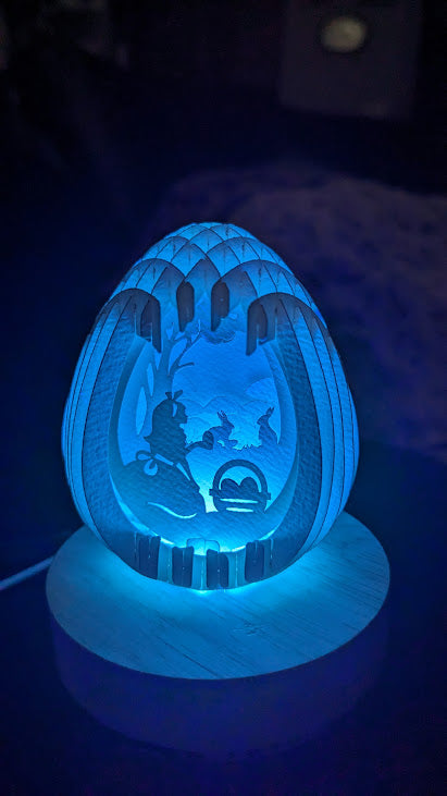 12-Mini Egg Girl Paper Globe