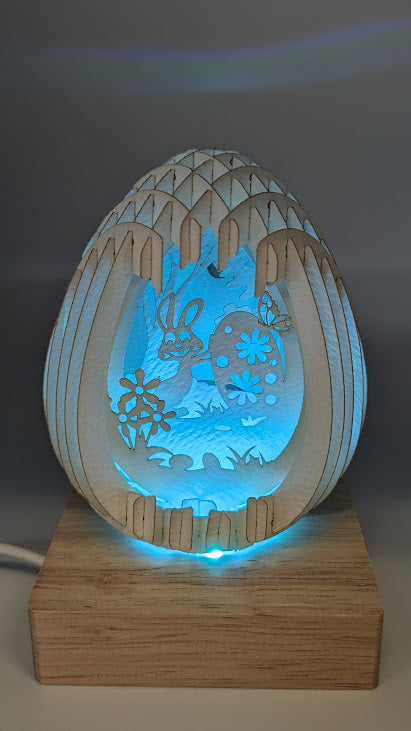 13-Mini Egg Bunny Paper Globe