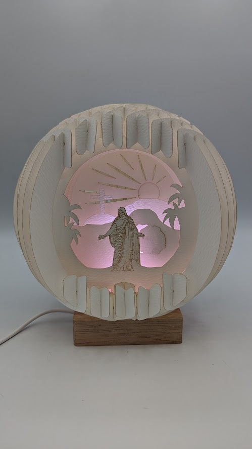 02-He is Risen Paper Globe