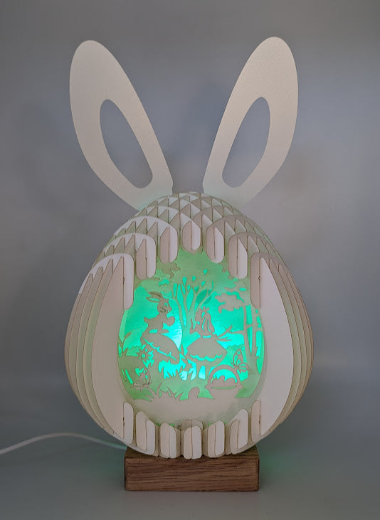 14-Girl & Bunny Paper Globe