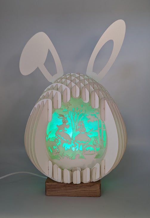 14-Girl & Bunny Paper Globe