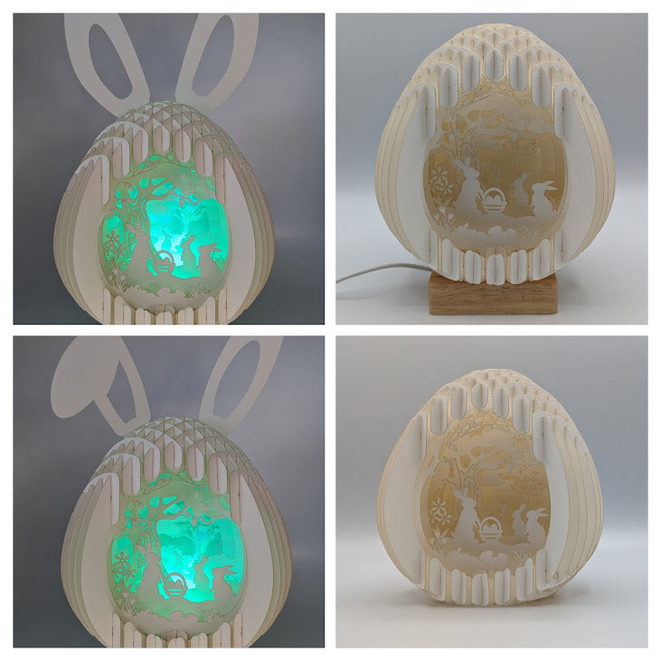 15-Bunnies in Forest Paper Globe