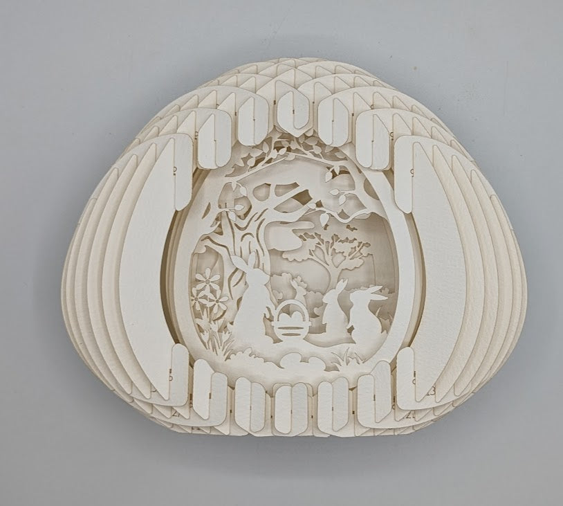 15-Bunnies in Forest Paper Globe
