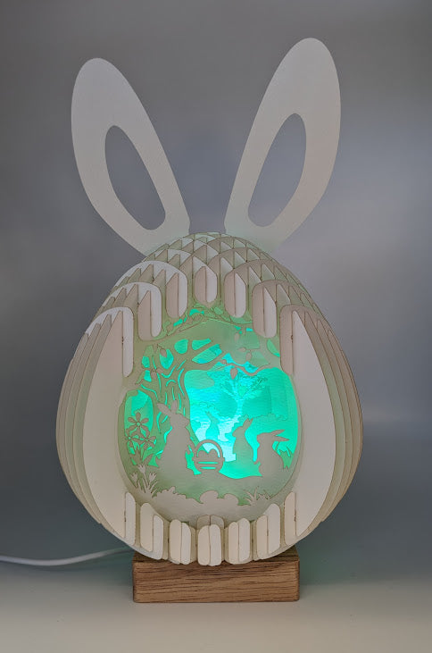 15-Bunnies in Forest Paper Globe