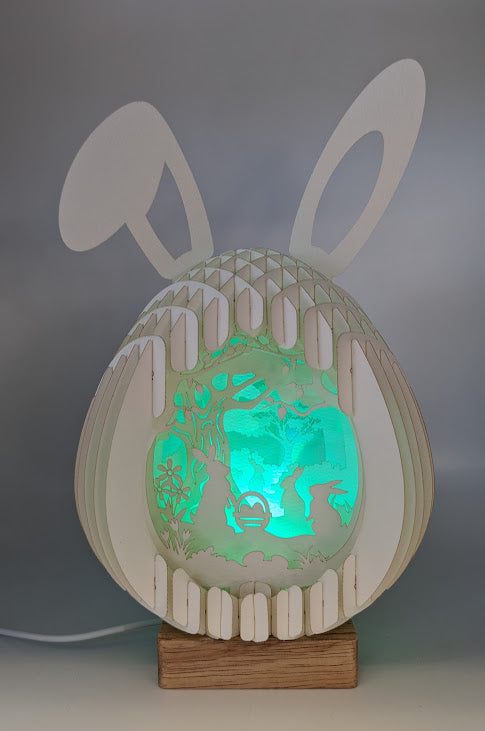 15-Bunnies in Forest Paper Globe
