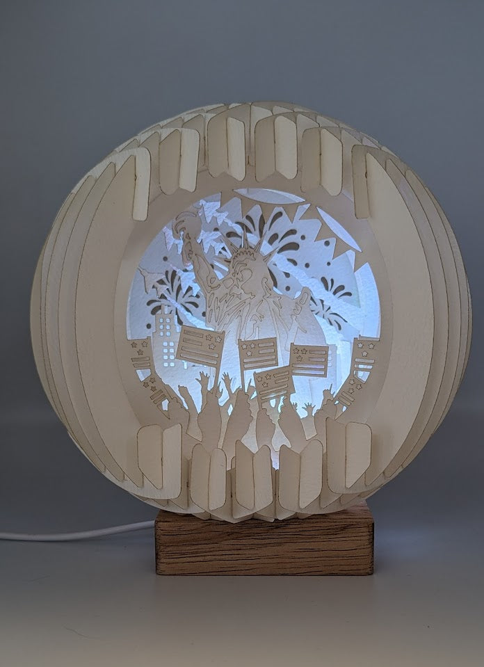 04-4th of July Paper Globe