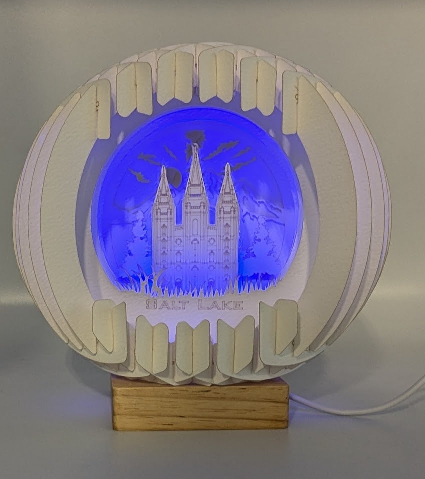 T01-Salt Lake UT Paper Globe