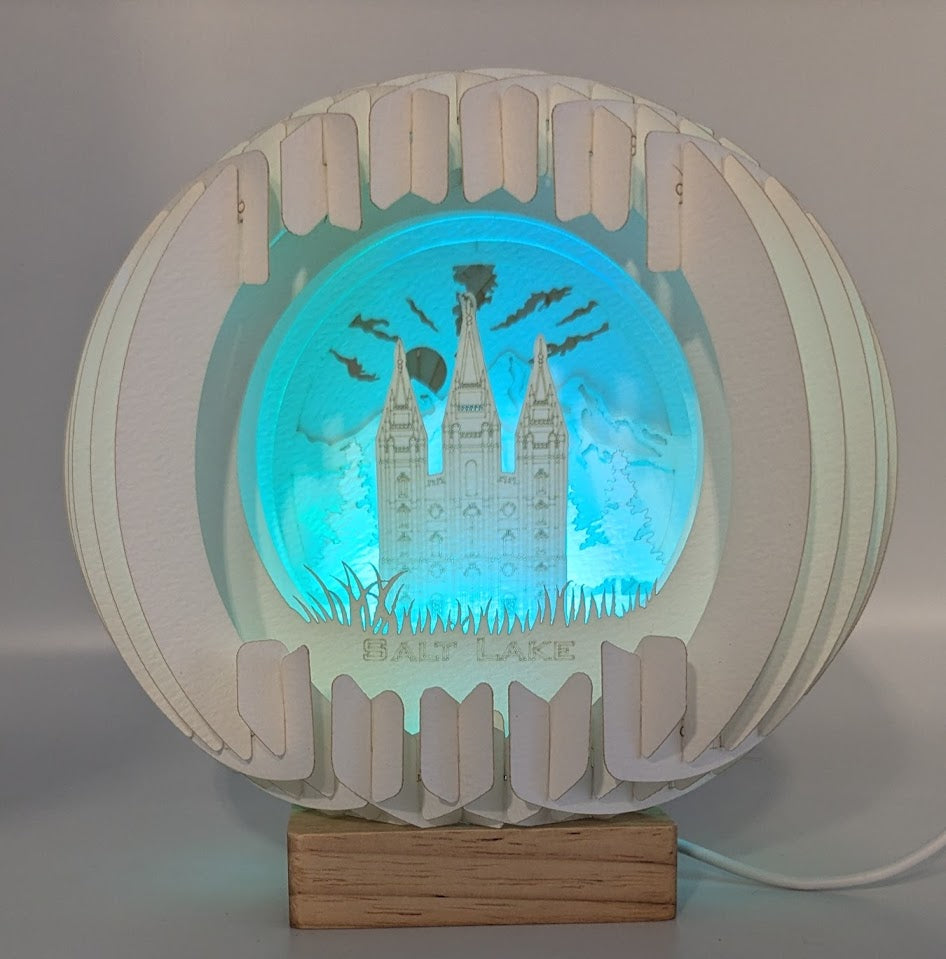 T01-Salt Lake UT Paper Globe