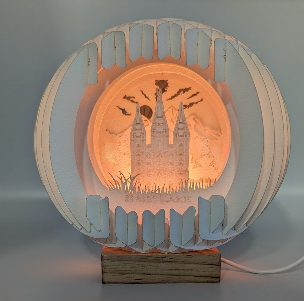 T01-Salt Lake UT Paper Globe