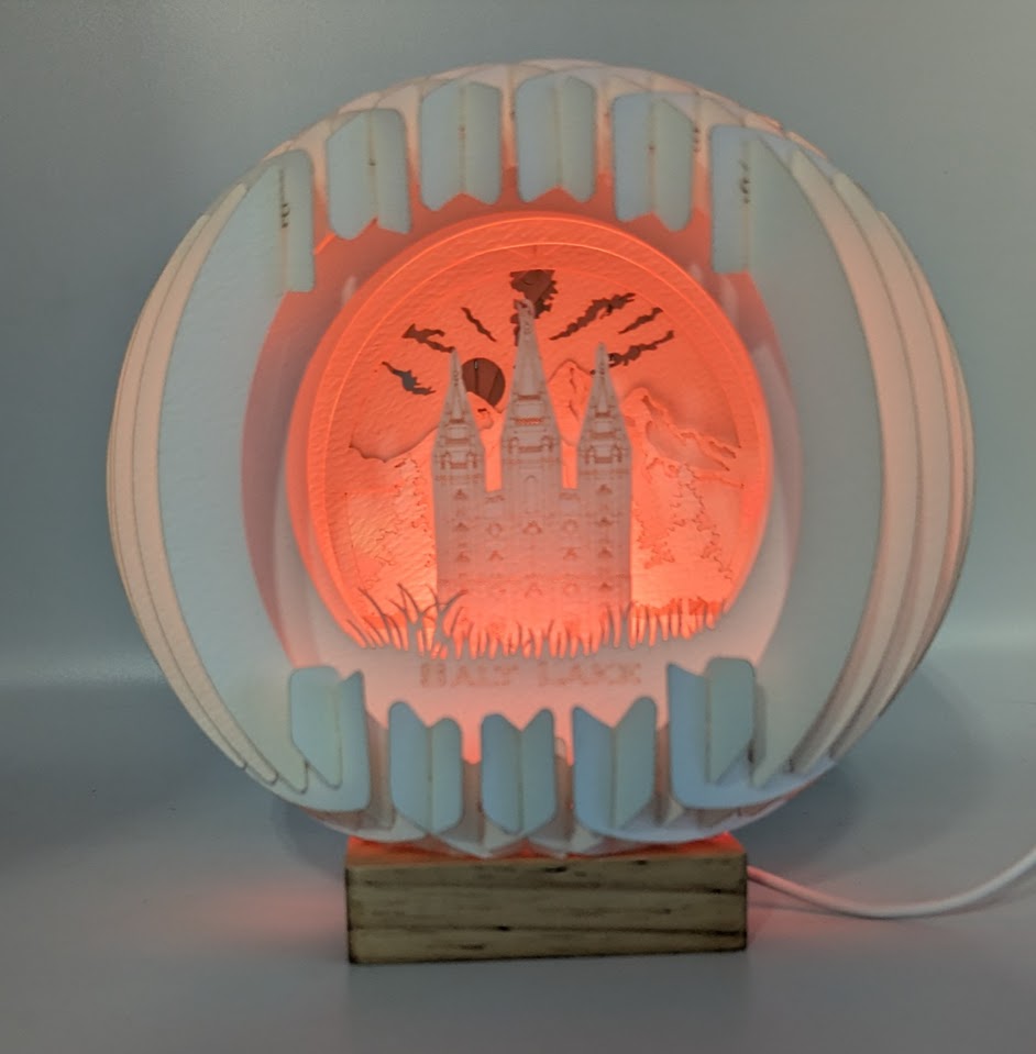 T01-Salt Lake UT Paper Globe