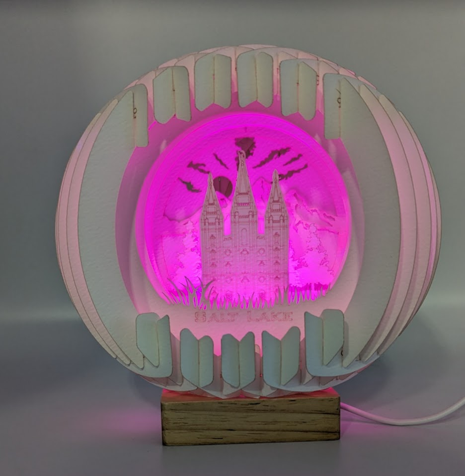 T01-Salt Lake UT Paper Globe