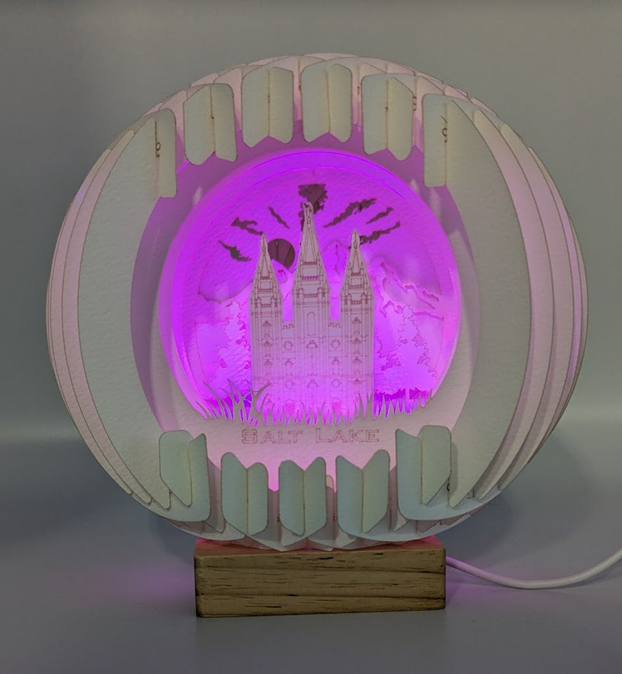 T01-Salt Lake UT Paper Globe