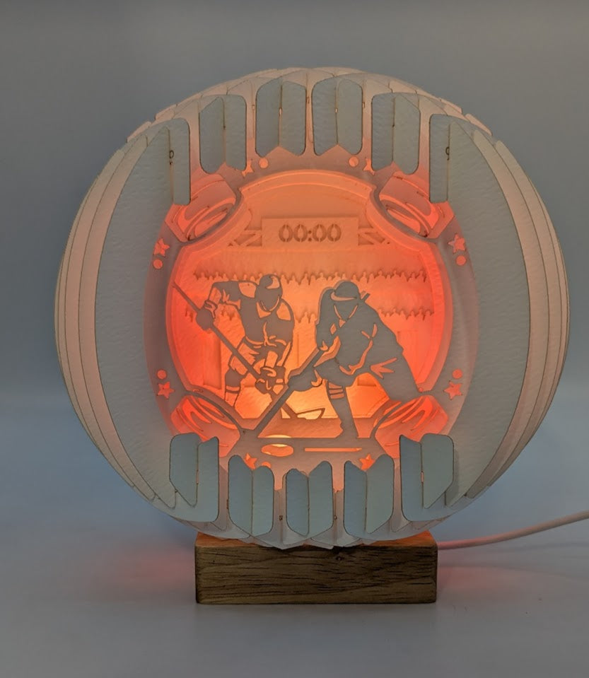 29-Hockey Paper Globe