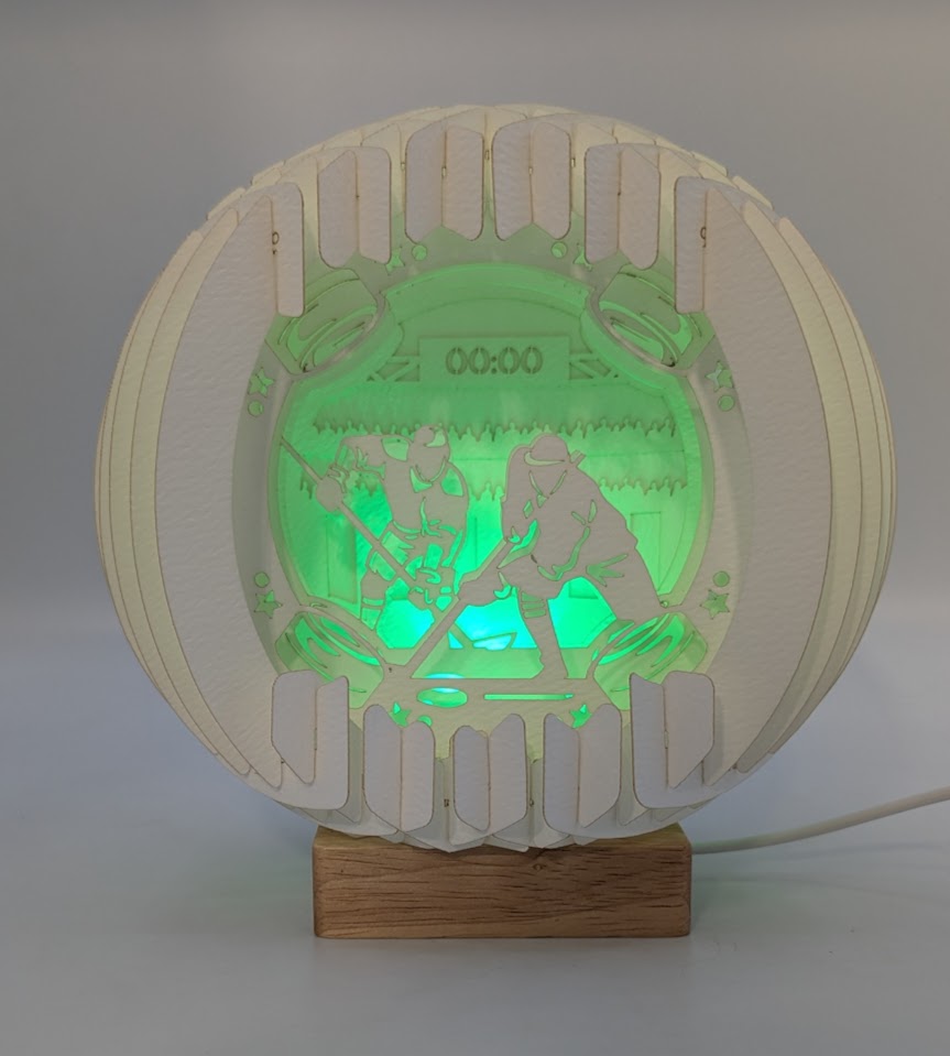 29-Hockey Paper Globe