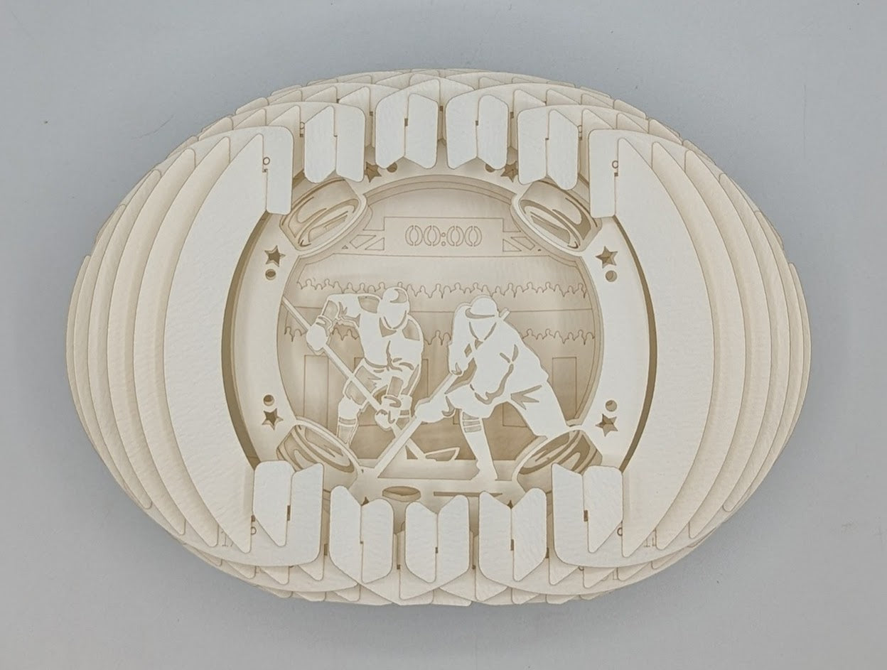 29-Hockey Paper Globe