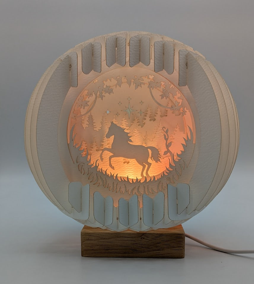 22-Horse Paper Globe