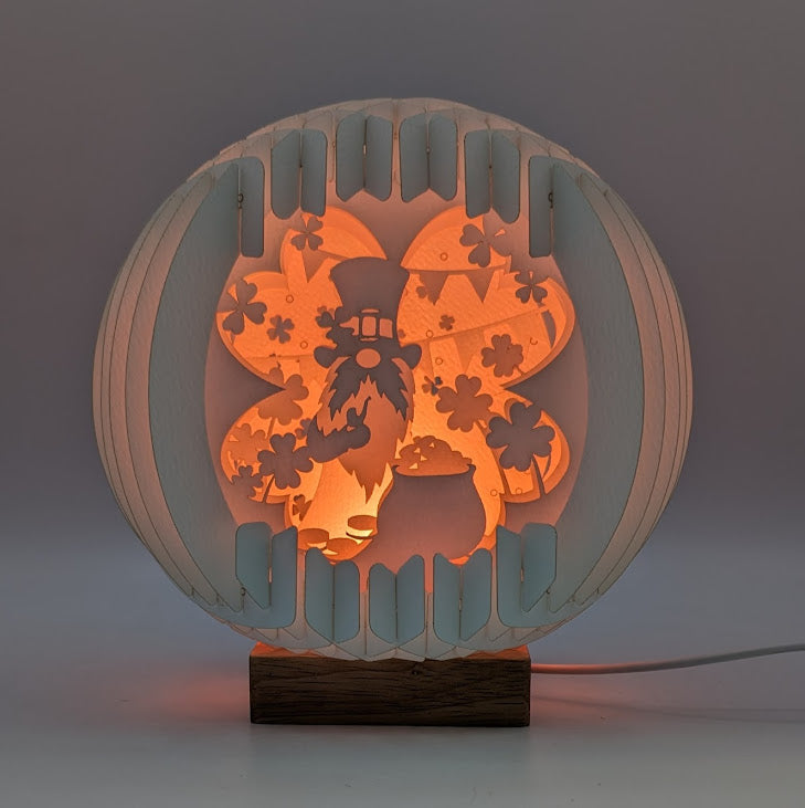 31-Lucky Gnome Paper Globe