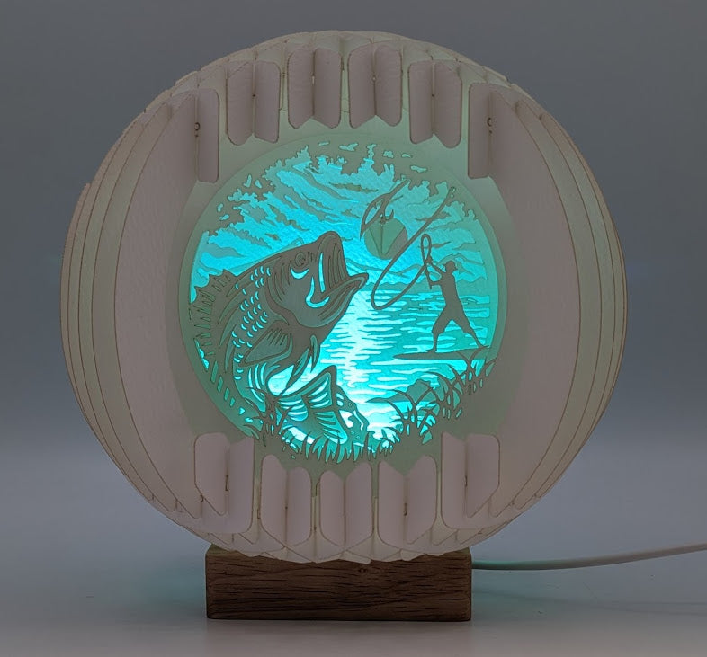 35-Fly Fishing Paper Globe
