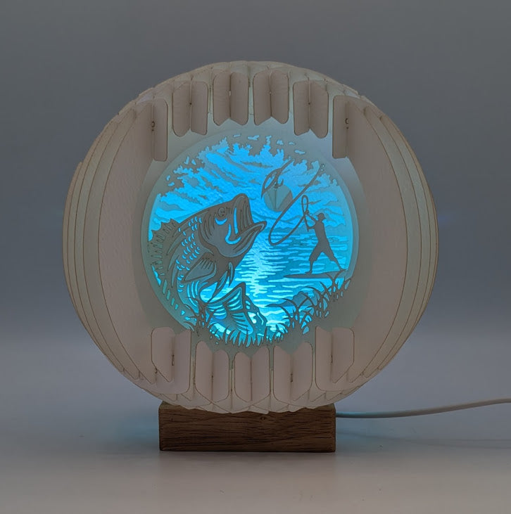 35-Fly Fishing Paper Globe