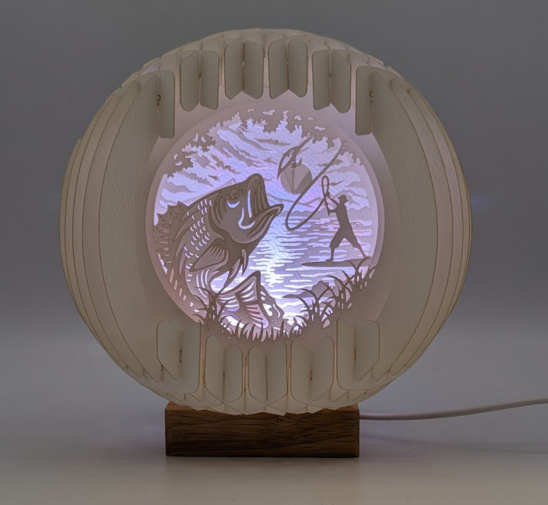 35-Fly Fishing Paper Globe