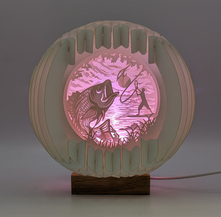 35-Fly Fishing Paper Globe