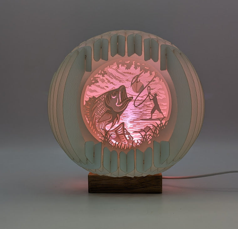 35-Fly Fishing Paper Globe