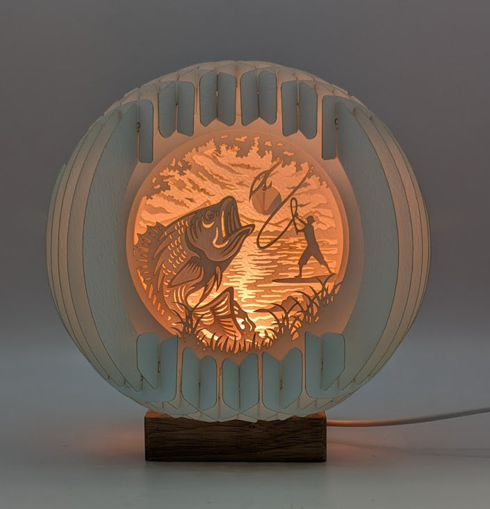 35-Fly Fishing Paper Globe