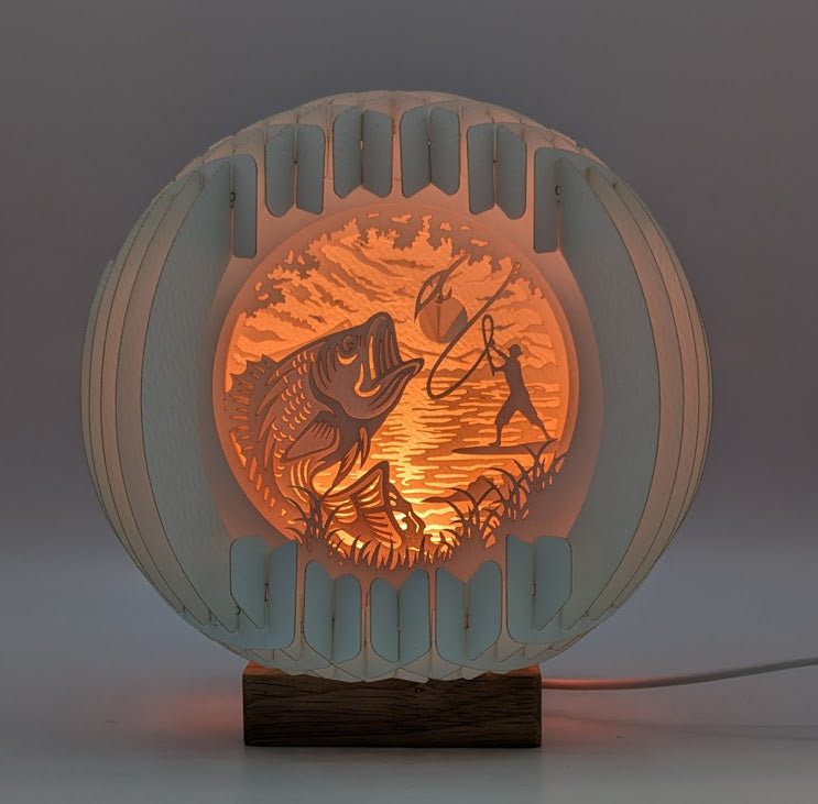 35-Fly Fishing Paper Globe