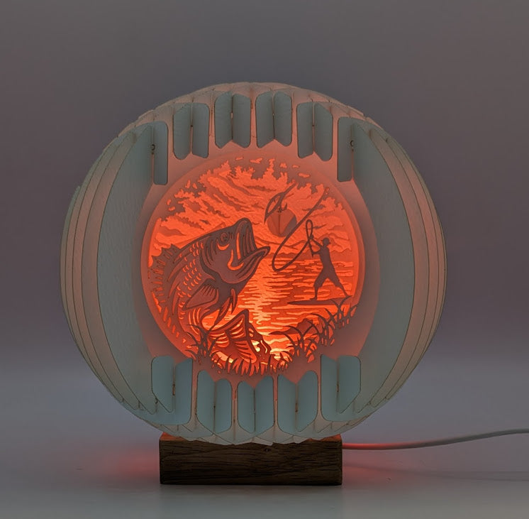 35-Fly Fishing Paper Globe