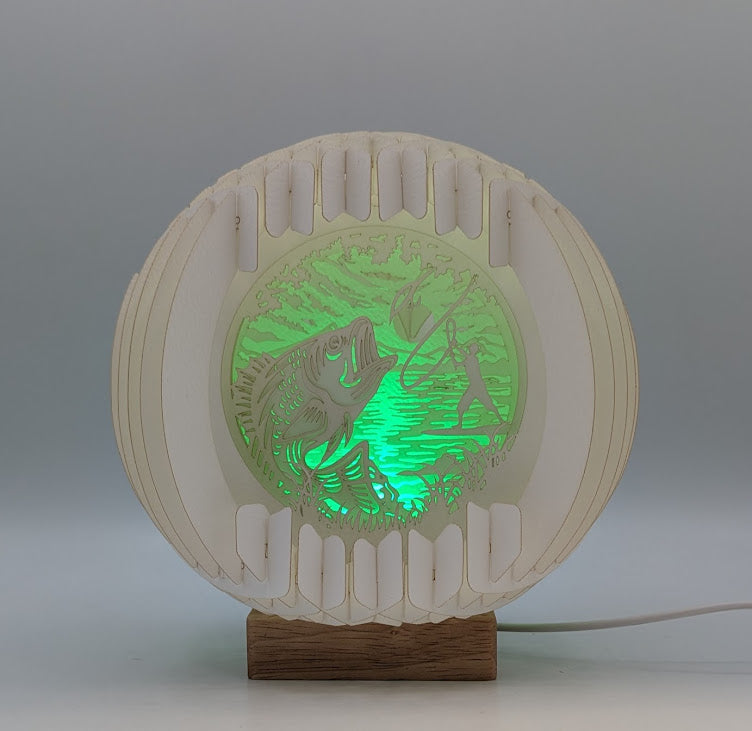 35-Fly Fishing Paper Globe