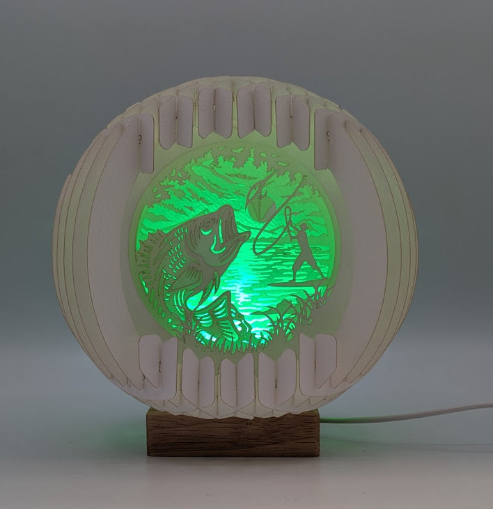 35-Fly Fishing Paper Globe