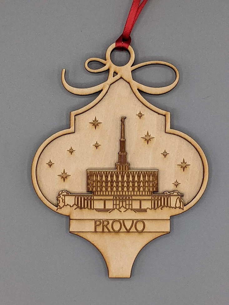 Arabesque Utah Temple Ornaments 2 layer