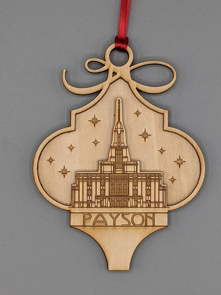 Arabesque Utah Temple Ornaments 2 layer