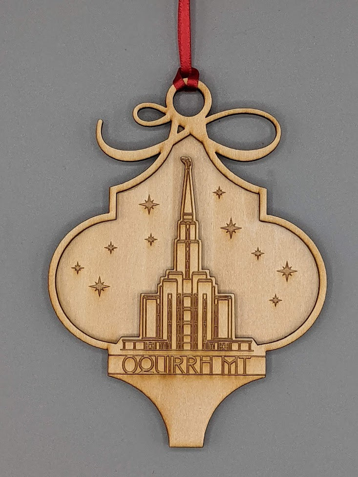 Arabesque Utah Temple Ornaments 2 layer